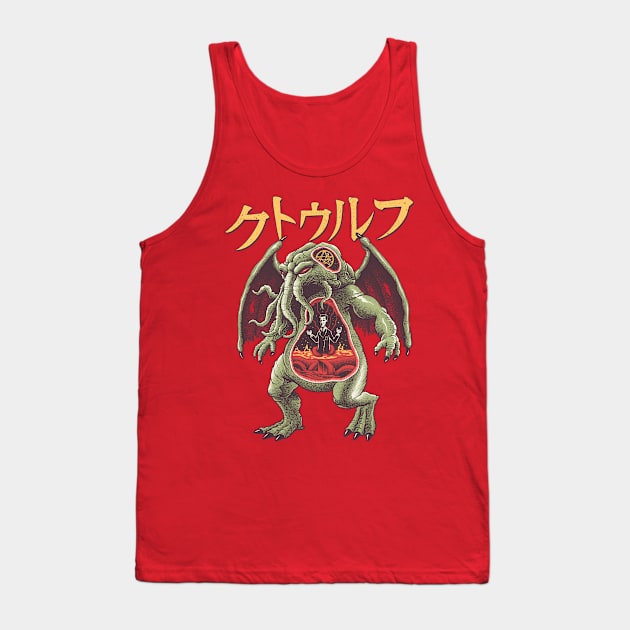 Kaiju Cthulhu Tank Top by Vincent Trinidad Art